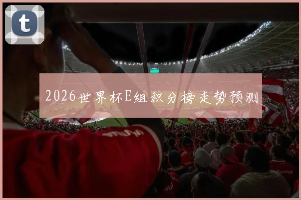 2026世界杯E组积分榜走势预测